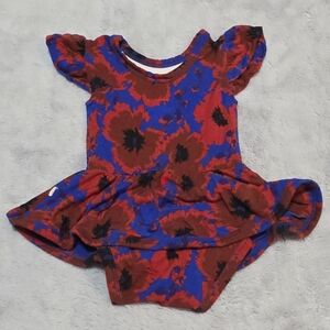 0-3mos Muse Threads Poppies Bodysuit